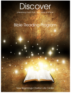 Discover Bible Reading Program